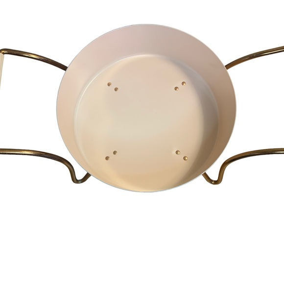 Vintage Pink Metal 595 Pyrex Casserole Copper Wheat Design - Picture 6 of 8